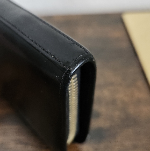 YSL Saint Laurent Zip Around Wallet Leather Black - Picture 8 of 16